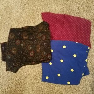 3 pairs LulaRoe TC leggings
